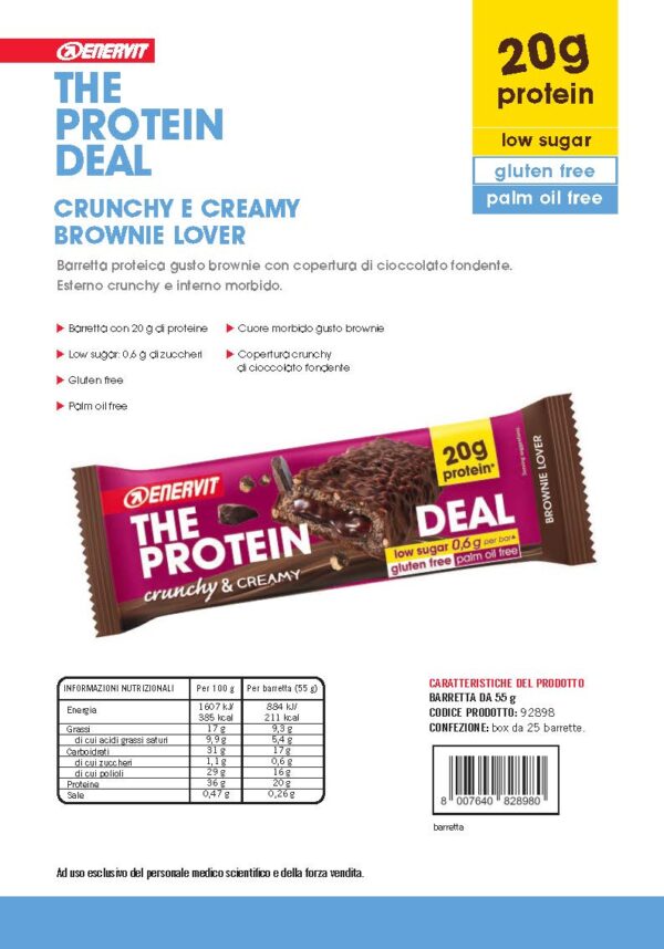 Produktbild ENERVIT PROTEIN DEAL Crunchy&Creamy Brownie Lover 25 x 55 g